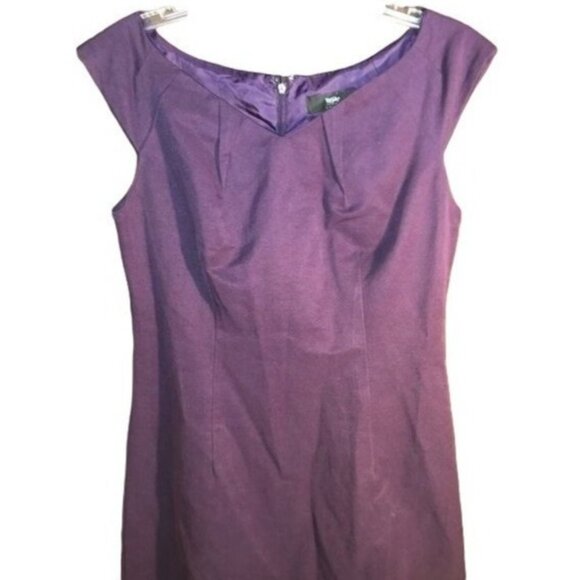 mossimo knee high purple sleeveless dress pleated layered cotton blend 8 READ - Picture 1 of 8
